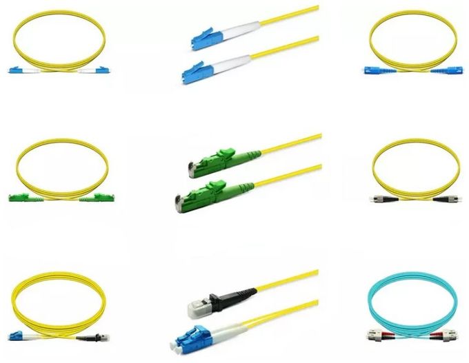 LC - câbles optiques de correction de fibre de LC, PVC optique/LSZH de corde de correction de FTTH 4