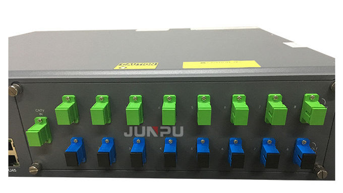 Amplificateur optique FTTH 1550 haute performance de support du port 2U d&#39;Edfa Gpon Edm 16 7