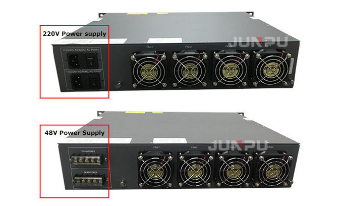 64 WDM du port 1550nm FTTH Gpon EDFA, support de l'amplificateur 2U de câble à fibres optiques 2