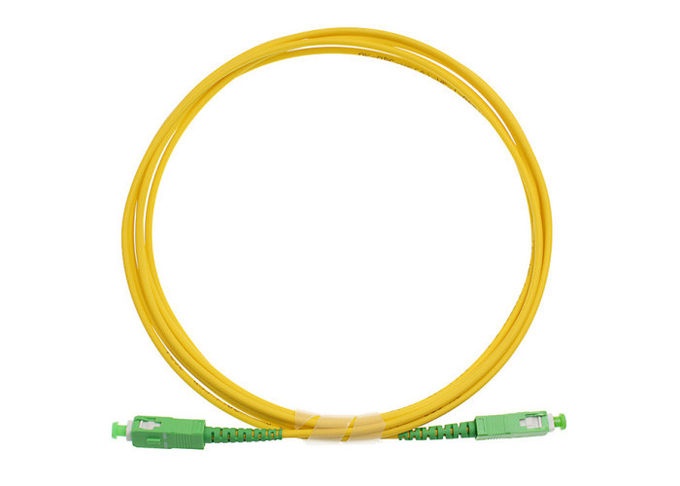 la correction de fibre de mode unitaire de 3M câble le LC au simplex de LC 3mm dans la couleur jaune 3