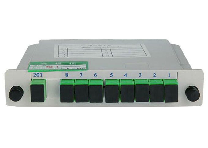 Mode unitaire optique de diviseur de fibre, type Sc RPA de cassette de diviseur de PLC de 1x8 0