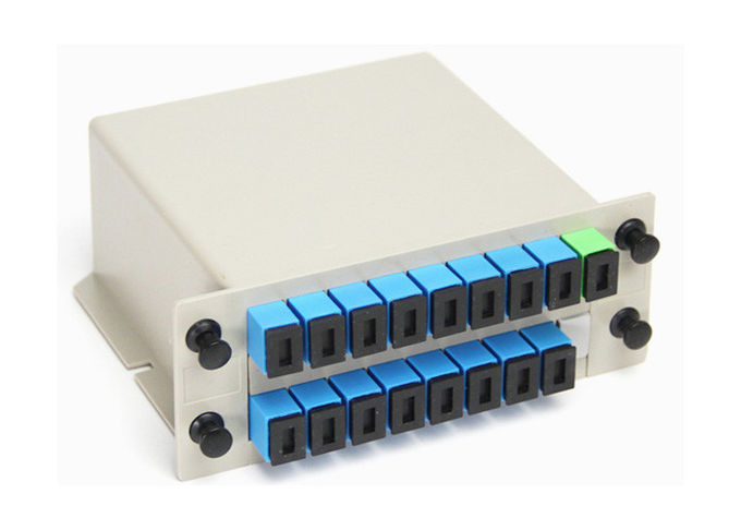 Singl Mode16 met en communication les ABS optiques du connecteur 1X16 de Sc de diviseur de cassette de fibre 1