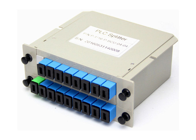 Cassette optique de diviseur de fibre de PLC de la boîte 1x8 1x16 de FTTH Fibetr en Sc UPC de boîte d'ABS 3