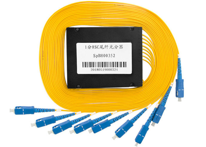 Diviseur 1x8 de câble optique de fibre de PLC de mode unitaire pour Catv avec l'adaptateur de Sc RPA 2
