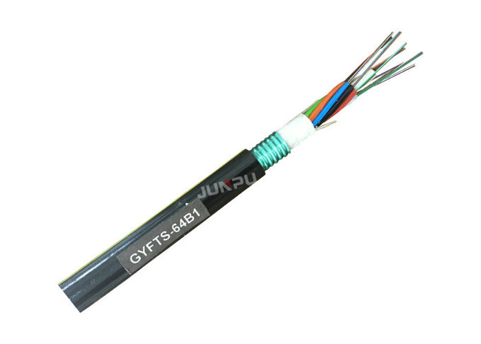 Câble optique extérieur de fibre de GYFTS, 24 galeries pour câbles optiques faites sur commande de fibre de noyaux/antenne 0