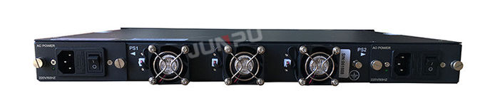 8 support 1550 optique de l'alimentation d'énergie de l'amplificateur 19dbm 2 de fibre de Catv Edfa de port 1U 2