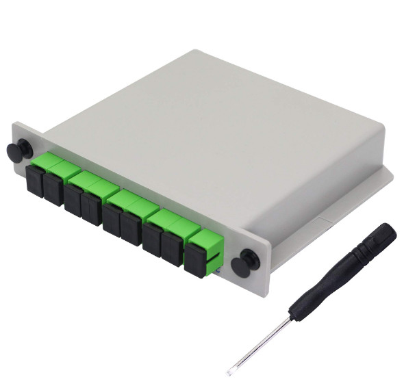 1x8 diviseur optique de PLC de cassette de fibre de Sc RPA dans la boîte optique de fibre 0