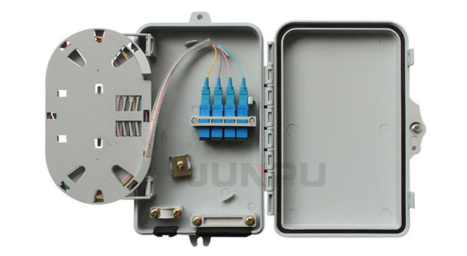 Boîte de distribution optique extérieure gauche de la fibre 4, matériel de PC+ABS 1