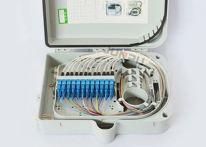 Junpu imperméabilisent 24 boîtes optiques d'arrêt de fibre de noyau avec 24 adaptateurs de Sc de ports 1