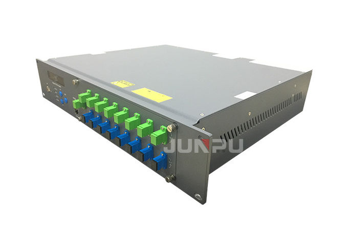 Amplificateur optique 18dbm de WDM Edfa 1550nm de port de Junpu Catv Gpon 64 avec le contrôle de Web 4