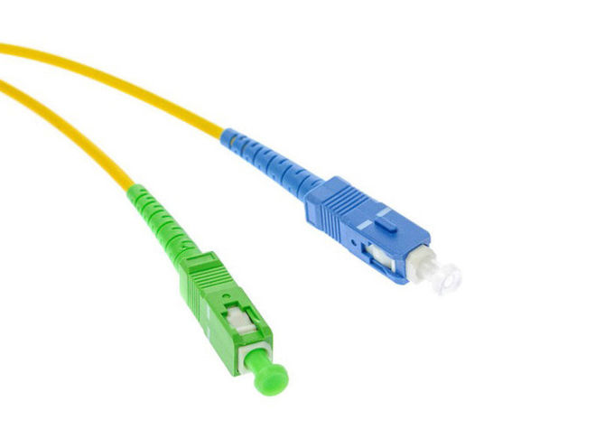 Sc de FTTH à la corde de correction optique de fibre de Sc, câble optique de correction de mode unitaire 1