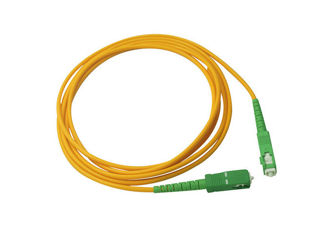 Corde de correction de fibre optique de Sc RPA, corde de correction optique de fibre de mode unitaire 3
