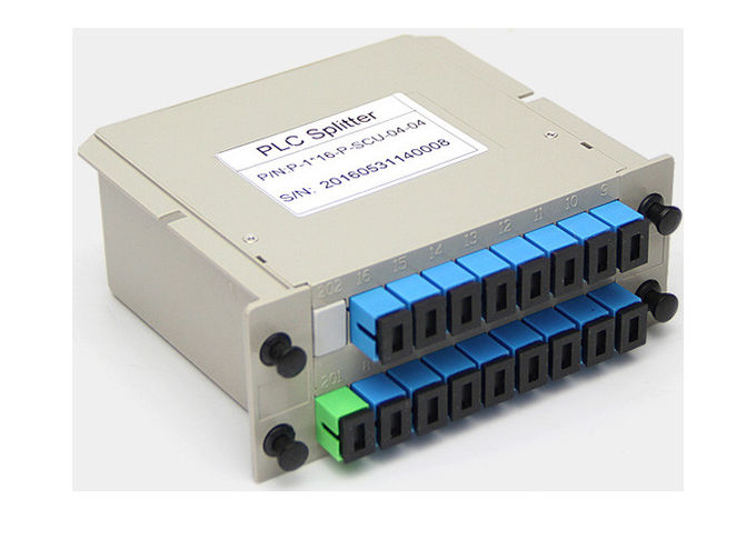 Mode unitaire optique de cassette du diviseur 1X16 de fibre de PLC de Sc RPA 0