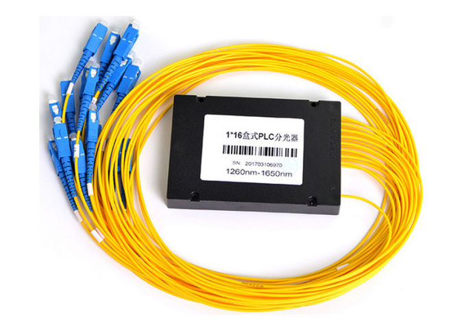 boîte du diviseur 1x8 pour le câble optique de fibre, diviseur de PLC, câble optique de fibre 1