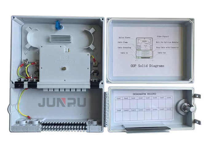 Boîte de distribution optique extérieure de fibre de noyau de Junpu 16 avec le matériel IP65 d'ABS 1