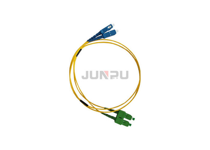 Corde de raccordement de câble optique de fibre de SC RPA tresse 3.0mm 1M G652D pour FTTH 3