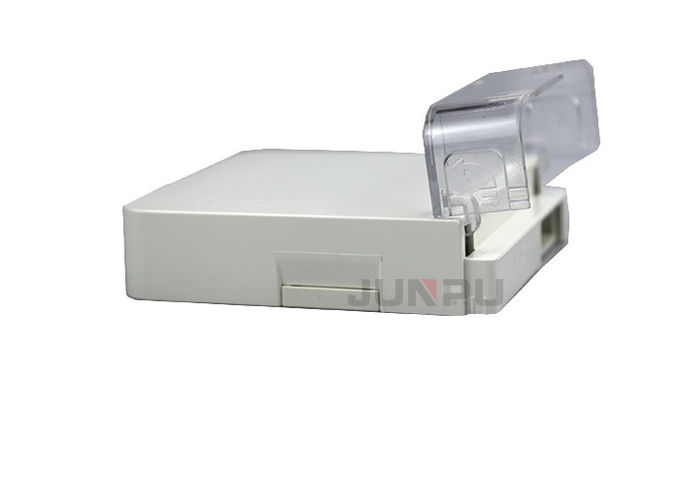 Boîte blanche d'arrêt de câble optique de fibre de couleur, boîte de câble optique de fibre de PC+ABS 2